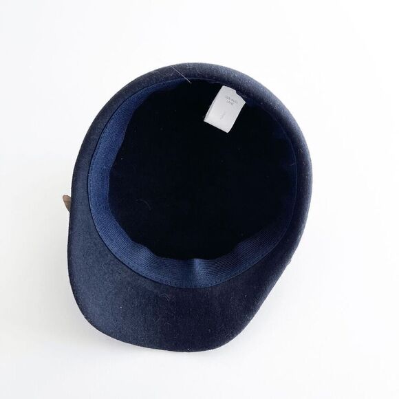 Tirabasso Women's Horseback Riding Hat Round Head Shape Wool Black - Picture 2 of 5